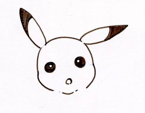 皮卡丘简笔画