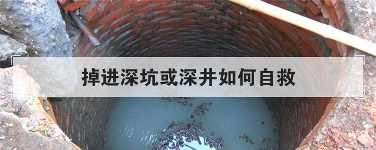 掉进深坑或深井如何自救