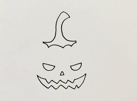 万圣节南瓜简笔画