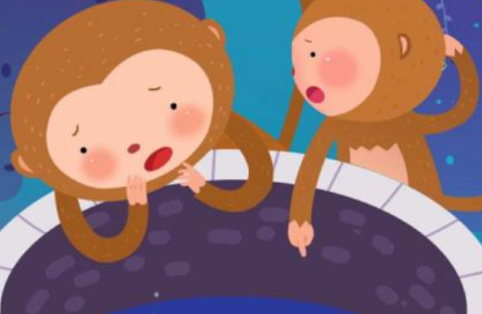 猴子捞月亮的故事主要讲了什么