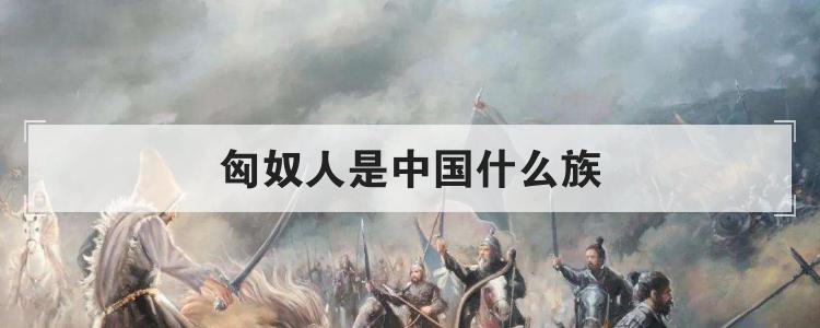 匈奴人是中国什么族