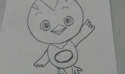 简笔画萌鸡小队麦琪的画法