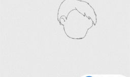 一个小男孩在跑步怎么画