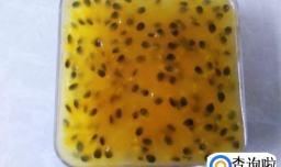 自制的冰凉好吃的百香果糕