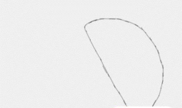 简笔画，半圆成画