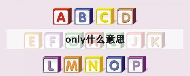 only什么意思