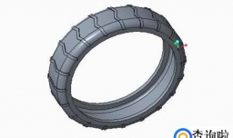如何用creo画简易轮胎？