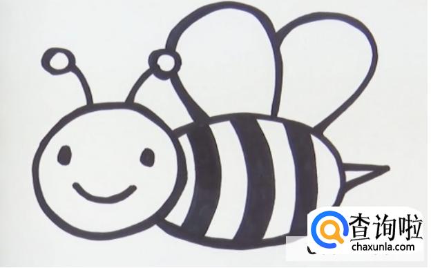 蜜蜂 简笔画教程