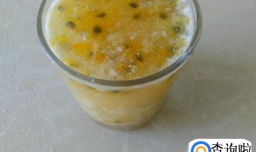 百香果鲜奶甜酒酿茶的做法