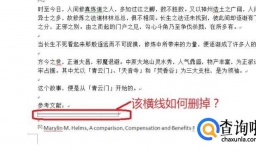 怎样去掉论文参考文献上的横线