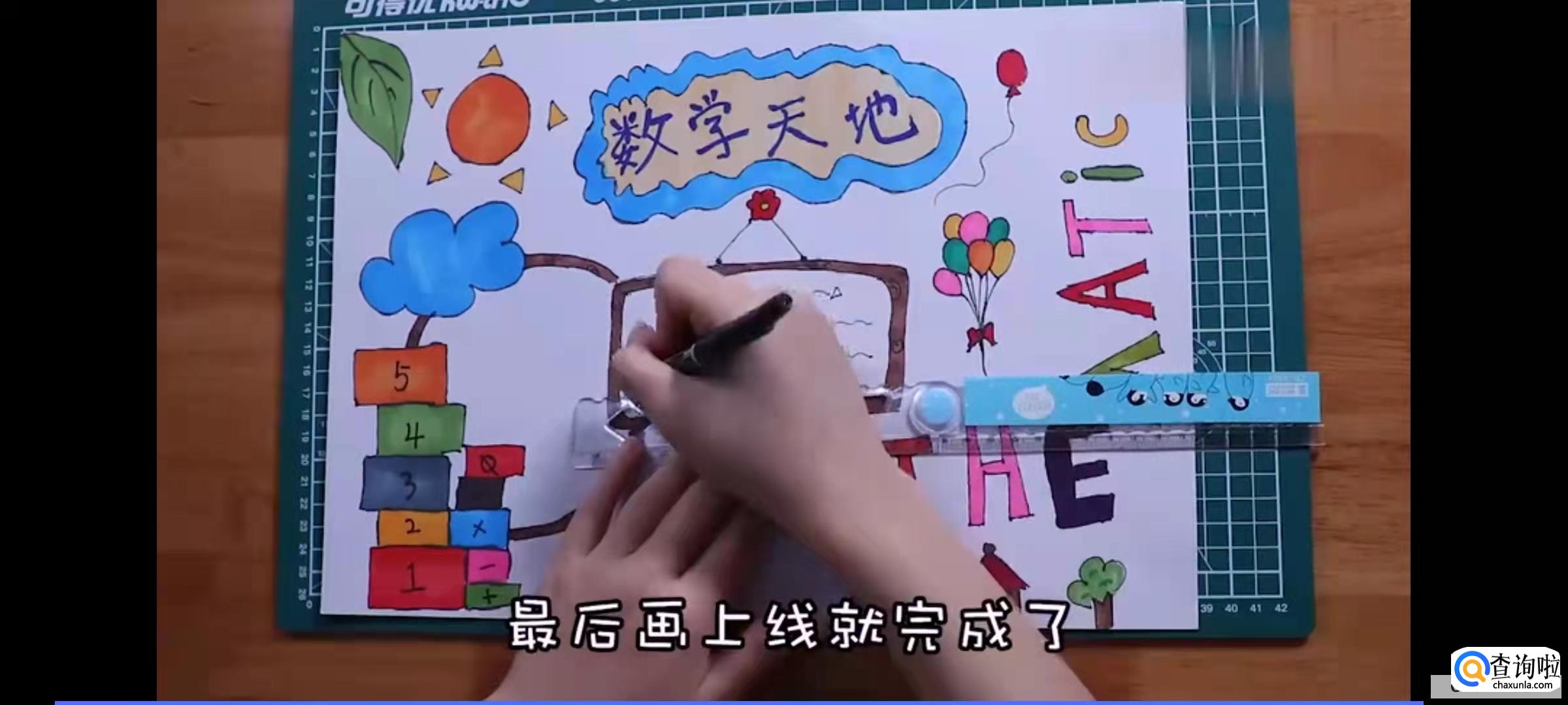 简单又漂亮的数学手抄报