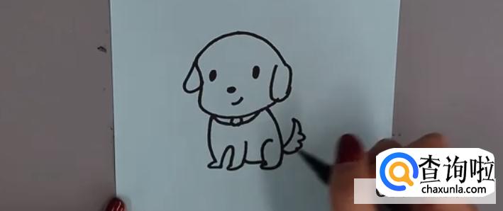 简笔画小狗教程