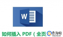 如何在word文档中插入PDF（全页显示）