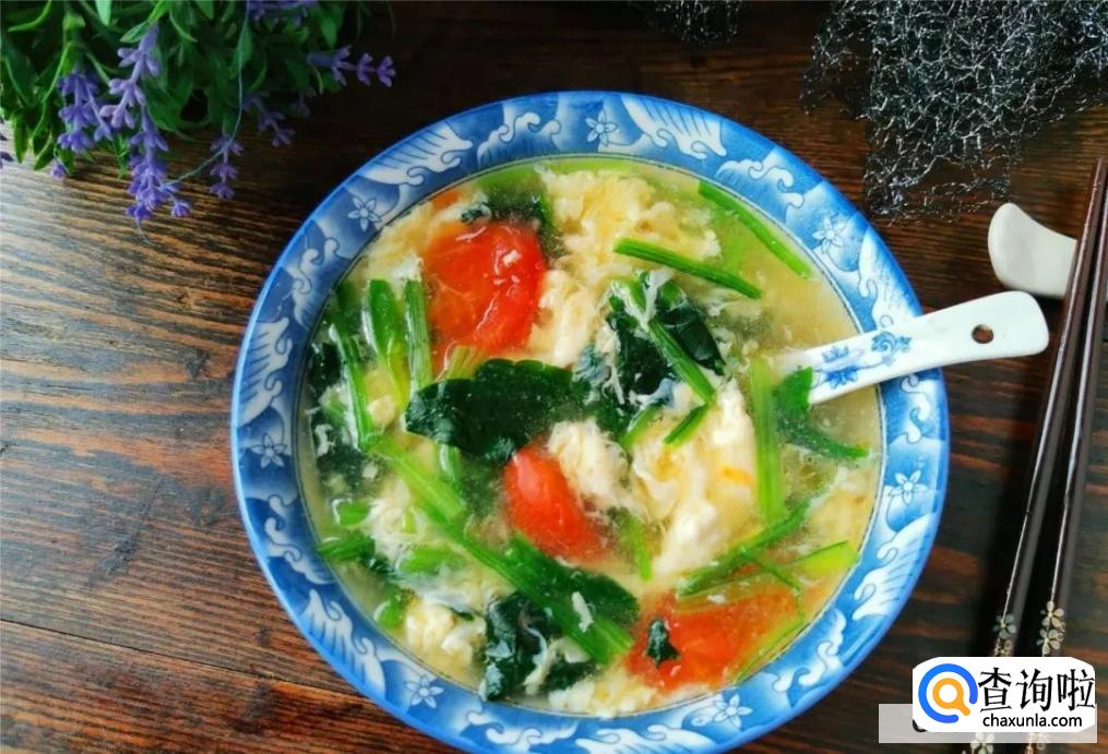 菠菜鸡蛋汤的做法br