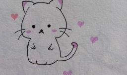 如何画可爱的卡通小猫