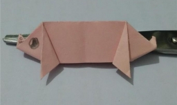 怎样折可爱小猪