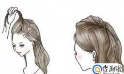 DIY超级适合扁头的发型