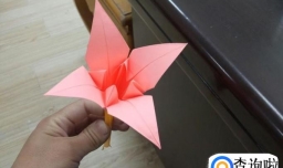 母亲节如何折一朵百合花