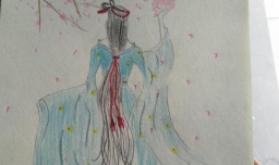 如何画古典美人背影