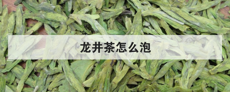 龙井茶怎么泡