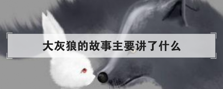 大灰狼的故事主要讲了什么