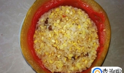 西瓜蒸糯米咸肉饭的做法