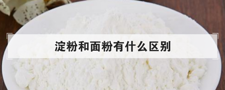 淀粉和面粉有什么区别