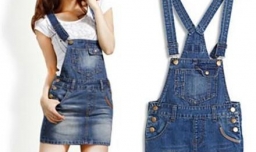 牛仔背带裙怎么搭配