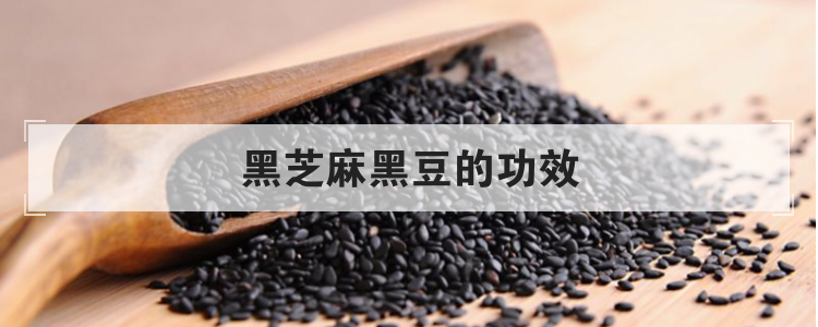 黑芝麻黑豆的功效