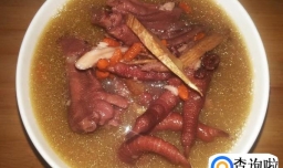 鸡脚炖赤豆汤的做法