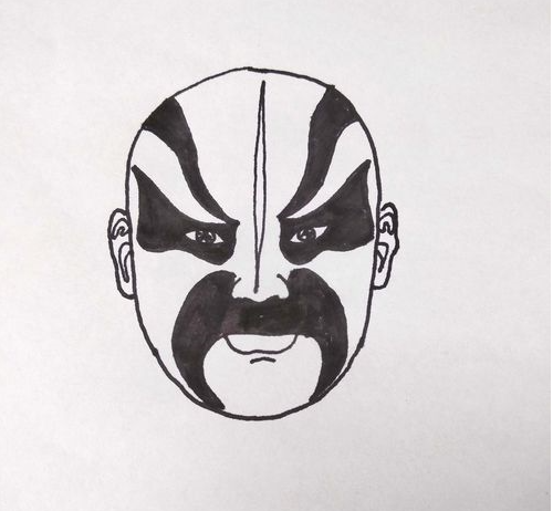 脸谱简笔画