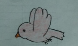 如何画一个简单的飞翔的小鸟