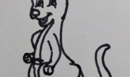 可爱袋鼠的简笔画怎么画呢？