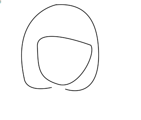 简单好画的萌萌女孩