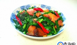 韭菜炒腊肉的家常做法