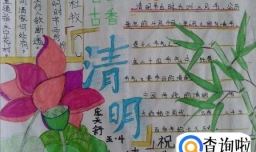 关于清明节的手抄报