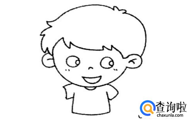 简笔画小男孩步骤