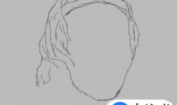 素描石膏头像伏尔泰的正面画法