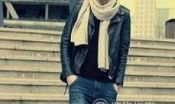 帅气男生围巾的系法