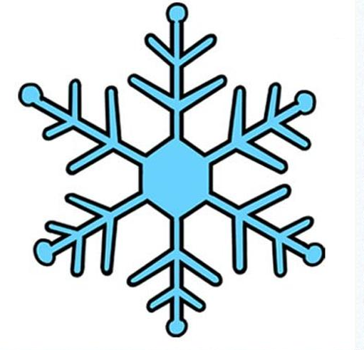 雪花简笔画