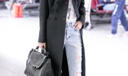 黑色长款风衣如何搭配