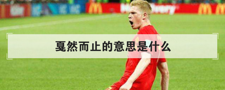 戛然而止的意思是什么