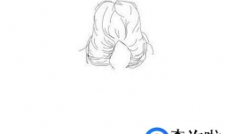 Q版人物小女孩背影如何画