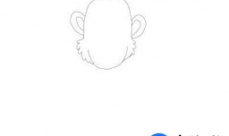 儿童简笔画大猩猩步骤教程