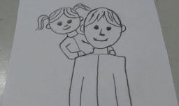 简笔画怎么画关于孝道的画