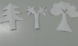 剪纸：各种树木