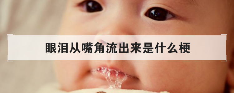 眼泪从嘴角流出来是什么梗