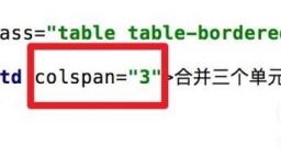 html中table表格的属性的使用