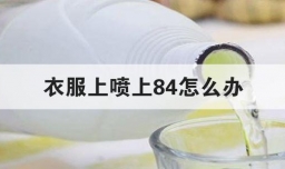 衣服上喷上84怎么办