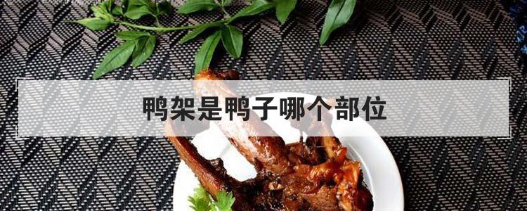 鸭架是鸭子哪个部位